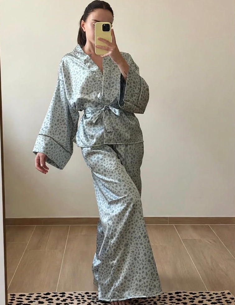 COORDINATO KIMONO&PANTS DALMATA SILVER ICE