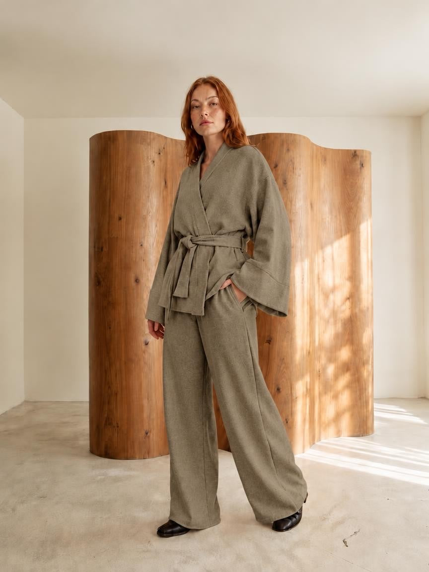 -Pre ordine - Completo Kimono mano Cashmere