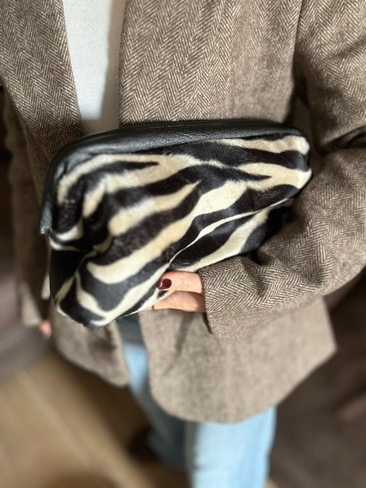 CLUTCH BLACK ZEBRA 🦓
